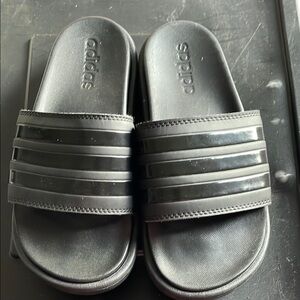 Adidas Charcoal Slide Sandals
